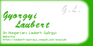 gyorgyi laubert business card
